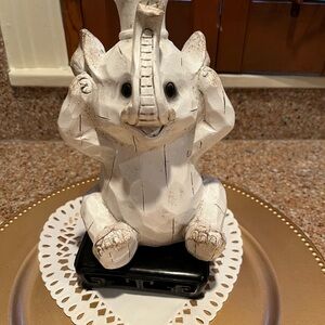 White Elephant “Hear No Evil”Figurine